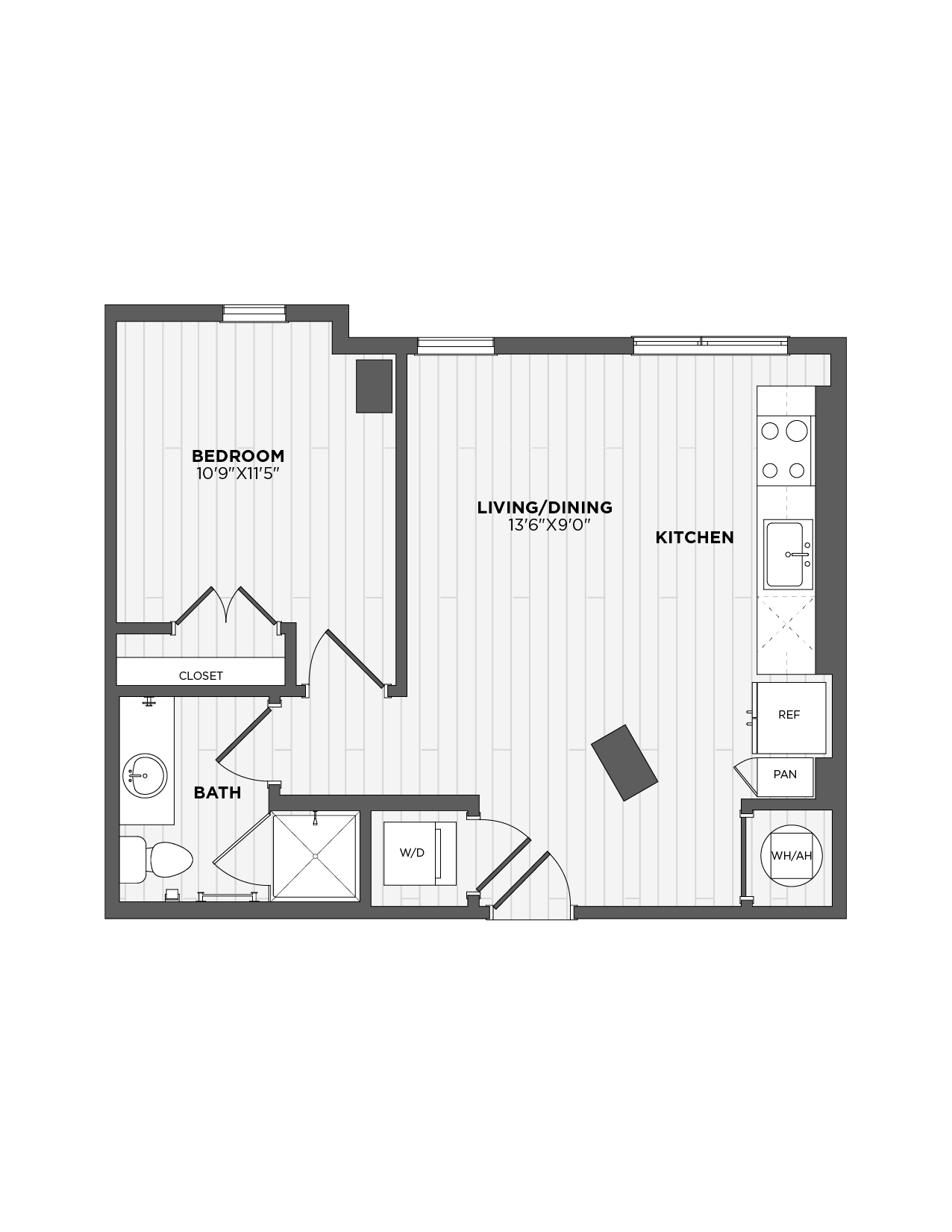 Floor Plan Image of Apartment Apt 121